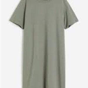 H&M Olive Green T-Shirt Dress